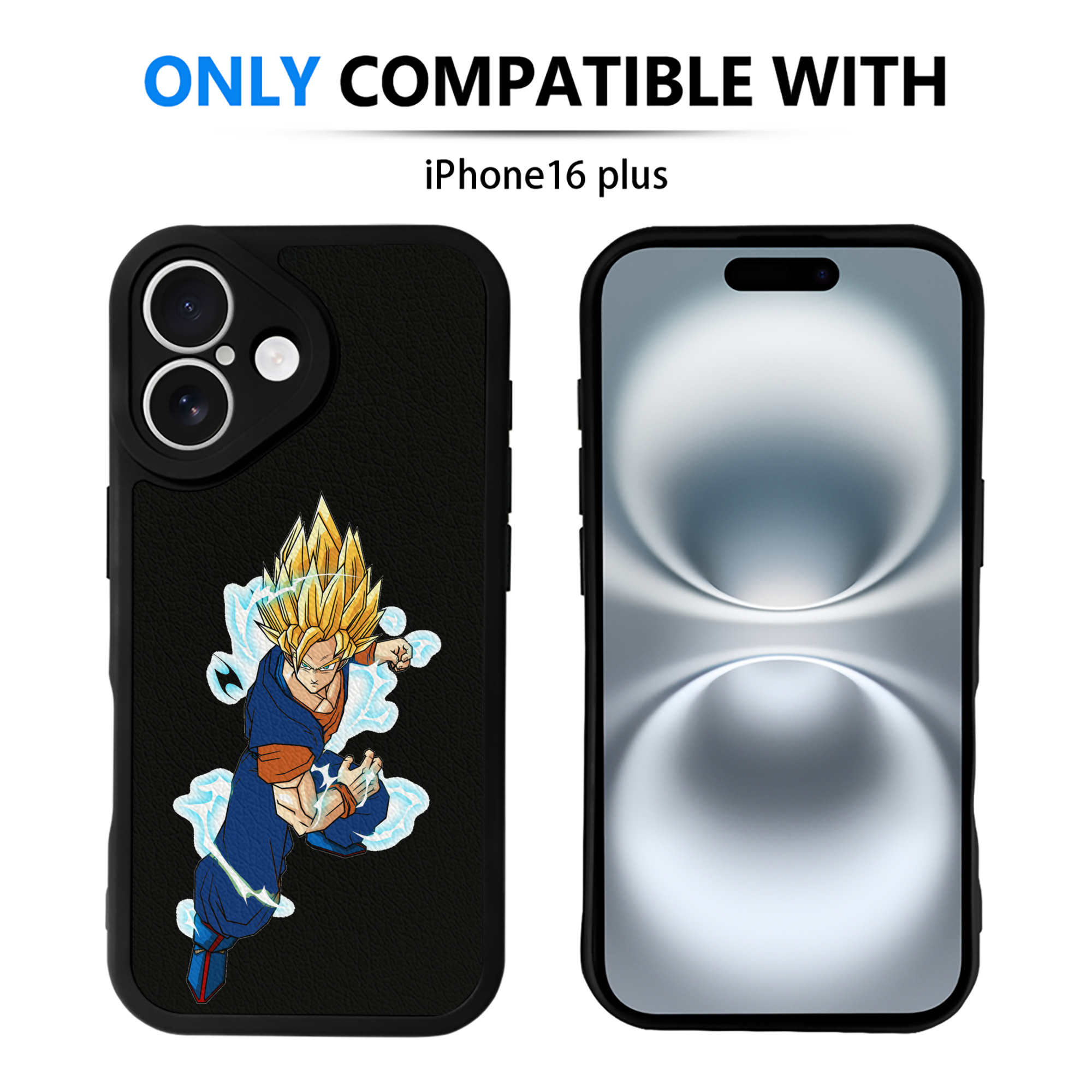 （画像用） ドラゴンボール 孫 悟飯（そんごはん）DRAGON BALL Son Gohan 【iPhone 16シリーズ対応】シリコンスマホケース（レザー調） 材質：シリコン